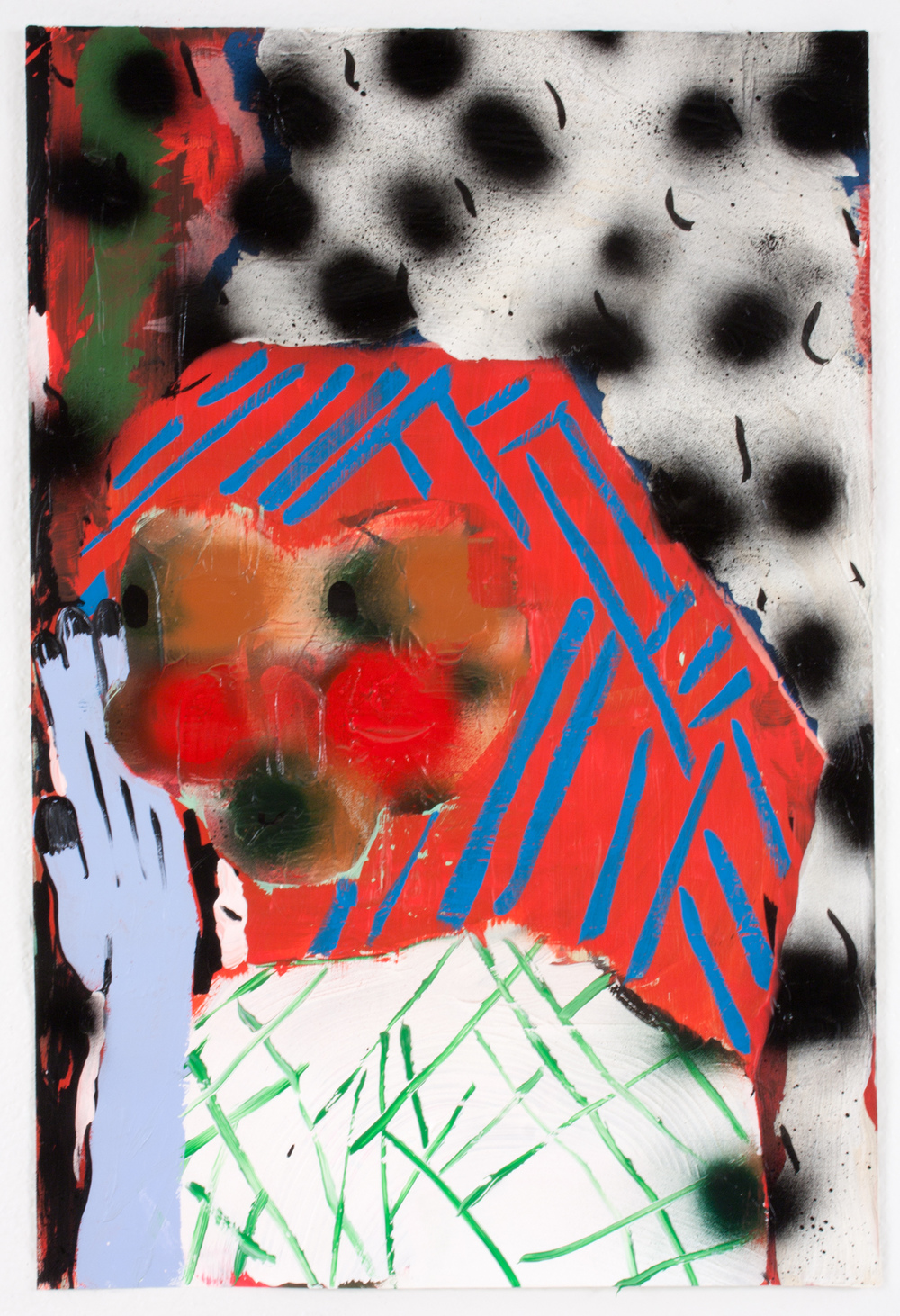 Bridget Mullen New Work Acrylic paint, spray paint, paper Bridget Mullen New Work Acrylic paint, spray paint, paper