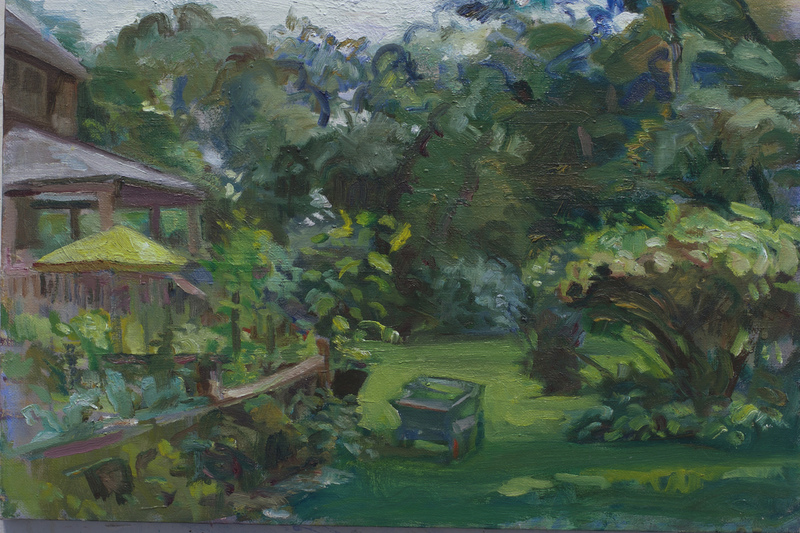 Rough Yard with Cart GREEN oil