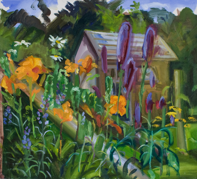 Shed And Purple Pokers GREEN oil