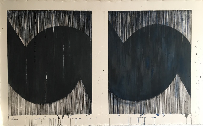 Waves: Halcyon Birds Cair Crawford WAVES: Feminine and Birdlike Acrylic/unstretched canvas