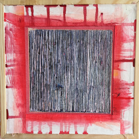TNTRA Cair Crawford TANTRAS: meditations on the divine mother Acrylic/tape/canvas/wood