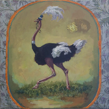 Christine Cardellino Gallery: Fabulous Menagerie Acrylic and mixed media on canvas