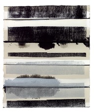 CARLA AURICH Drawings 2014- Fossil and Limestone sumi ink, printing ink, gouache on bfk paper
