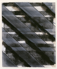 CARLA AURICH Drawings 2014- Fossil and Limestone sumi ink, printing ink and gouache on bkf