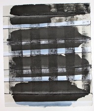 CARLA AURICH Drawings 2014- Fossil and Limestone sumi ink, printing ink and gouache