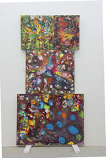 Carl Rainey Novus Series Acrylic on Canvas on Wood