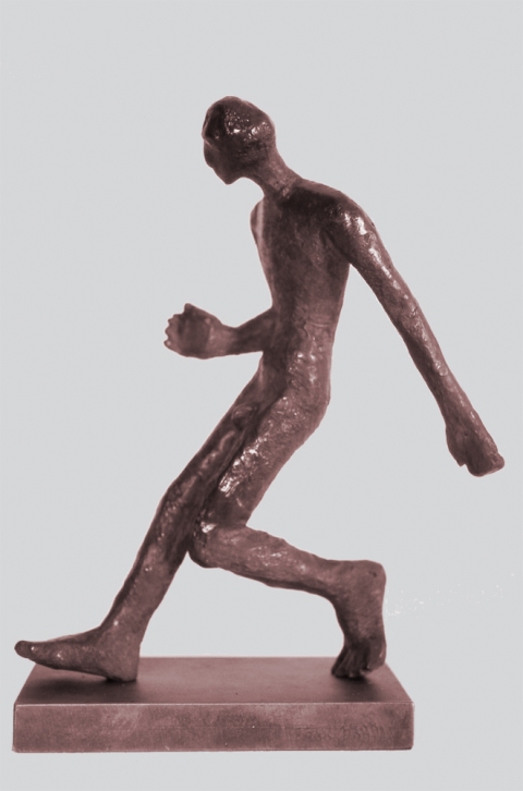 Rushing Man Carol Bruns Archive: Bronzes 1995-2001 bronze and steel