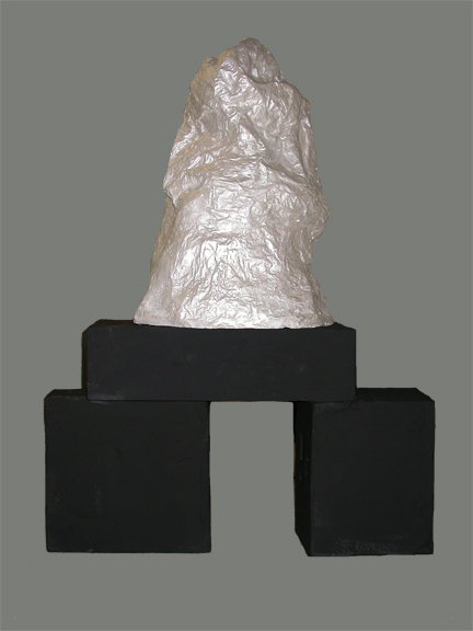 Queen of the Night Carol Bruns Figures paper, gesso, paint, wood