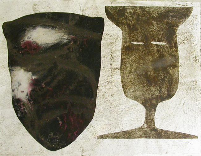 Shadow 36 Carol Bruns Shadows collaged paper paper, mixed media