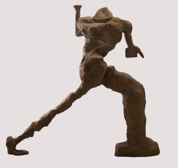 Child Carol Bruns Figures paper, plaster, paint