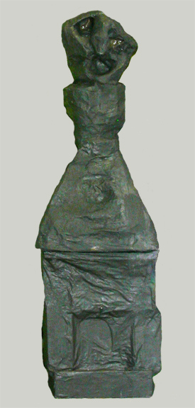 Eating Shadows Carol Bruns Figures paper, plaster, paint, styrofoam