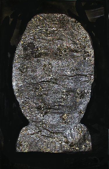 2D shadow 58 Carol Bruns Shadows collaged paper papers, pigments, minerals