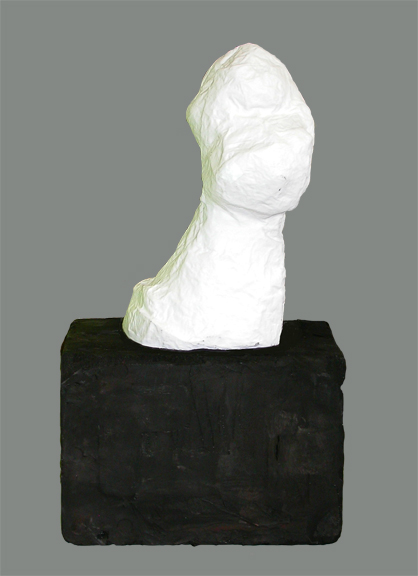 Shadow 10 on Base Carol Bruns Figures styrofoam, paper, plaster, paint
