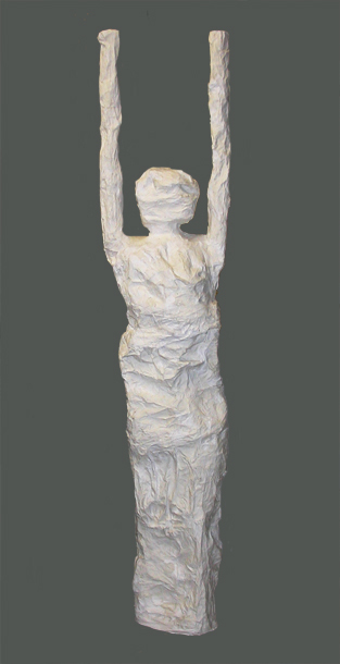 arms of light Carol Bruns Figures paper, plaster, paint