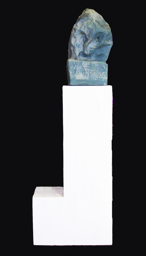 Shrinking Shadow 23 Carol Bruns Figures styrofoam, paper, plaster, paint