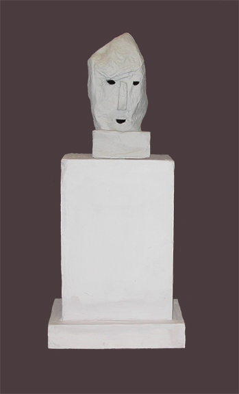 Smiling Shadow Carol Bruns Figures styrofoam, paper, plaster, paint