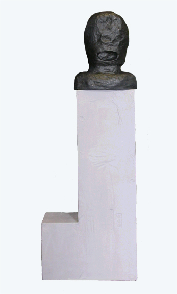Speaking Shadow Carol Bruns Figures styrofoam, paper, plaster, paint