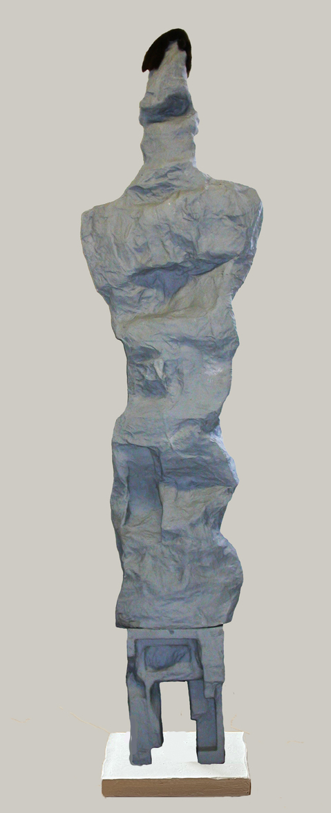 Magician Carol Bruns Figures steel, paper, styrofoam, fur, paint