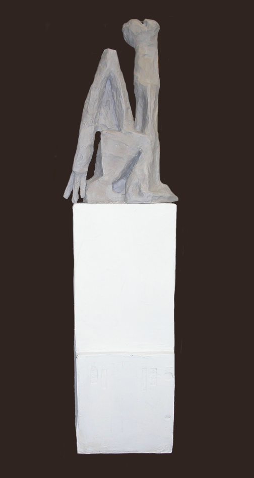 bones of wrath Carol Bruns Figures styrofoam, paper, gesso, paint