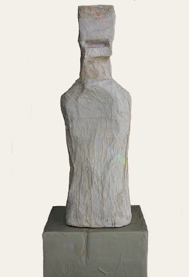 the cry Carol Bruns Figures styrofoam, cloth, gesso, paint