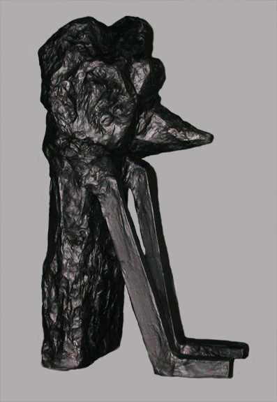 coyote Carol Bruns Figures cardboard, paper, gesso, paint