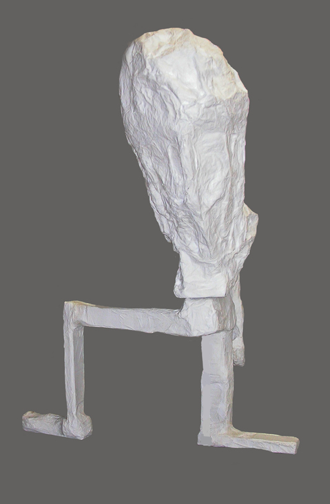 taking a knee Carol Bruns Figures steel, styrofoam, cardboard, paper, gesso