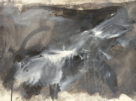 Carol Anna Meese Earth Series Sumi ink and acrylic on paper