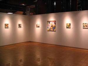 Carol Radsprecher Exhibition Installation Photos Paintings and Photoshop drawings/prints