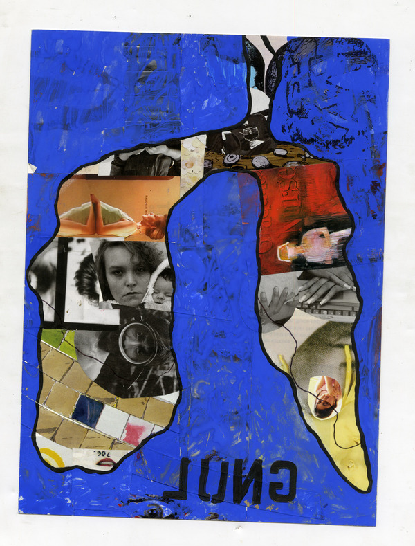 GNUL Charles Goss Sixty Collage/acrylic
