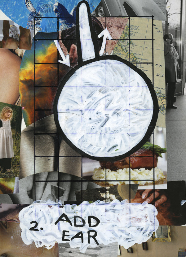 2. Add Ear Charles Goss Sixty Collage/acrylic