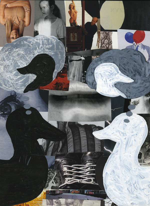 Think You Charles Goss Sixty Collage/acrylic