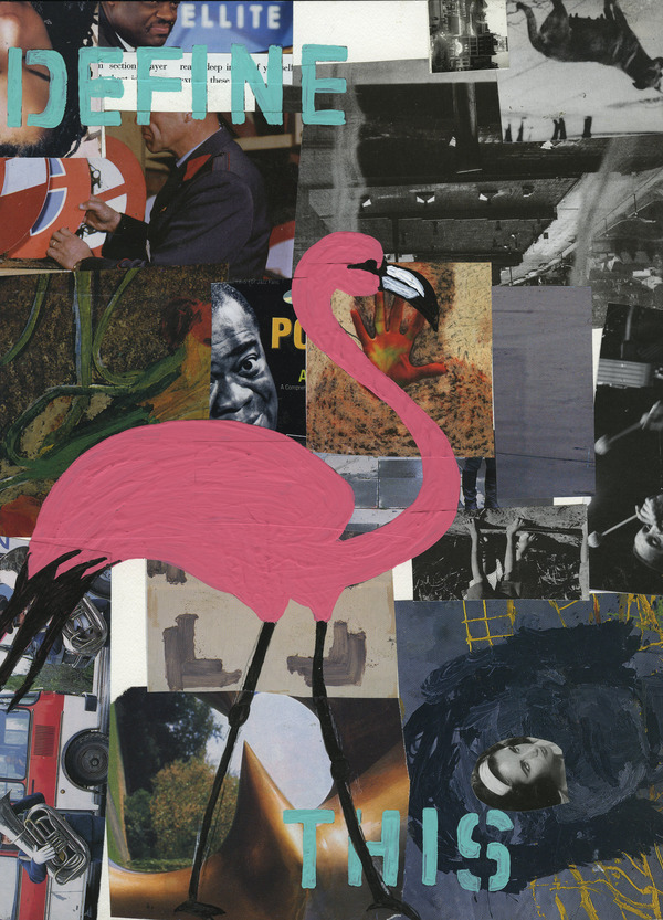 Define This Charles Goss Sixty Collage/acrylic