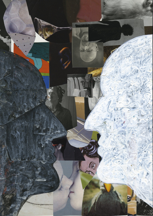 Conversation Charles Goss Sixty Collage/acrylic