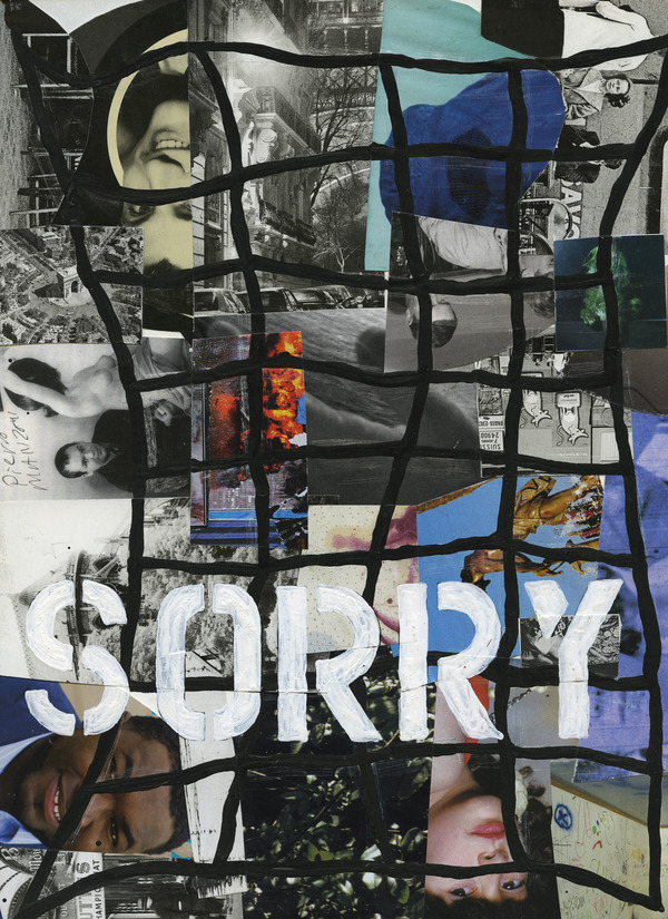 Sorry Charles Goss Sixty Collage/acrylic