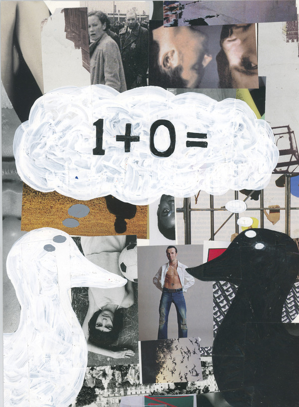 Redux-Math Charles Goss Sixty collage/acrylic