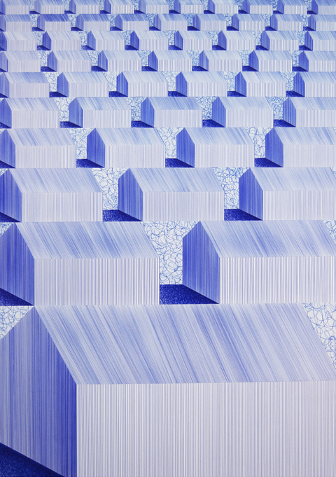 De Une a Dix Baraques 2012-2013: Ballpoint Series Ballpoint on Paper