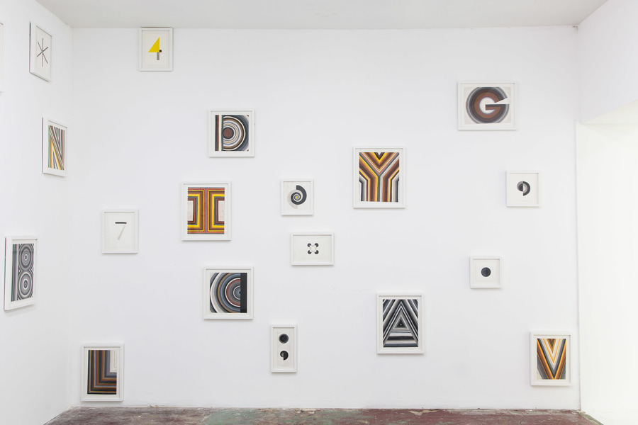 "The Western Code" CHARLEY FRIEDMAN Installation Images Color pencil and pastel on paper
