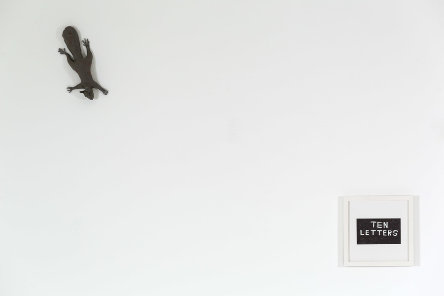 Installation view of "Squirrel Gang" and "Ten Letters" CHARLEY FRIEDMAN Installation Images