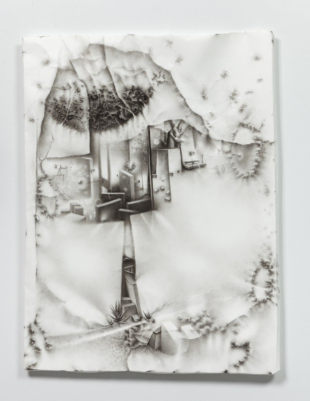 Incursion of Otherness: a telescopic forgetting exists even in a state of profound mourning Charlotte Schulz Incursion of Otherness <br> 2013-2014 charcoal on paper