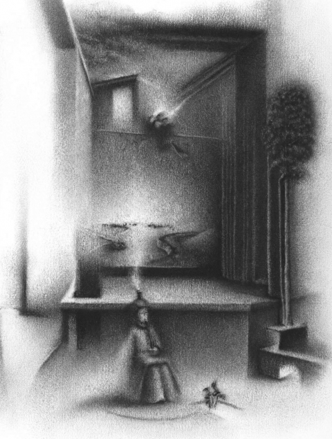 Detail: projections of an unformed dream. Charlotte Schulz Inside the Monad<br>2003-2004