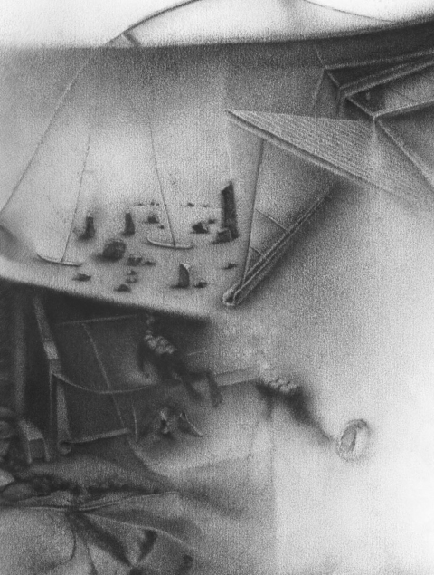 Detail: passing through indiscernibles. Charlotte Schulz Inside the Monad<br>2003-2004