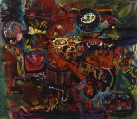 LUNCH AT LEO'S Paintings oil on canvas