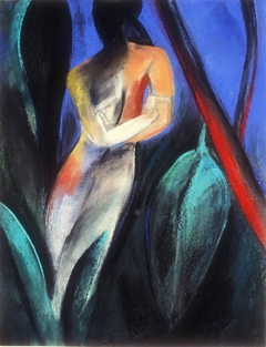 Claire Rosenfeld Figures pastel on paper