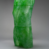  Despairing Adolescent 3D printed, cast green uranium glass