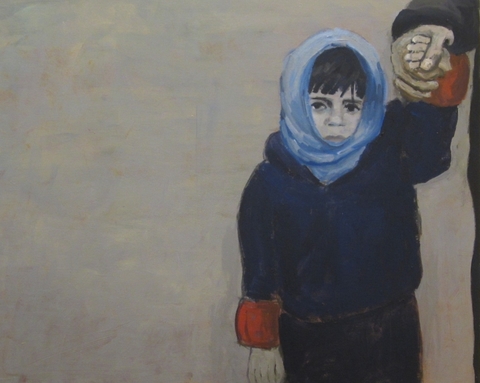 Alone Refugees & other Innocents acylic & oil on canvas