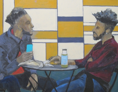 Tete a Tete "Conversations" acrylic on canvas