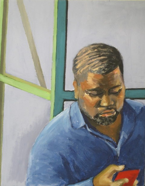 "Catching Up" "Conversations" acrylic on canvas