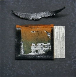 Constance Kiermaier Collages mixed media on mat board