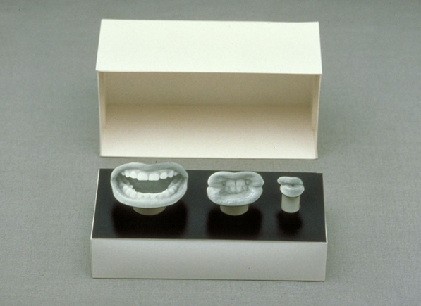 Grimace Box HEATHER COX Photo Constructions, 1987-1996 Photographs, Japanese paper and beans