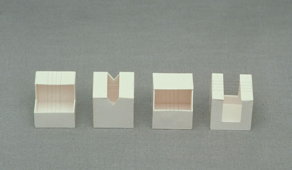 Instrument Boxes HEATHER COX Photo Constructions, 1987-1996 Photo paper, Japanese paper and hair